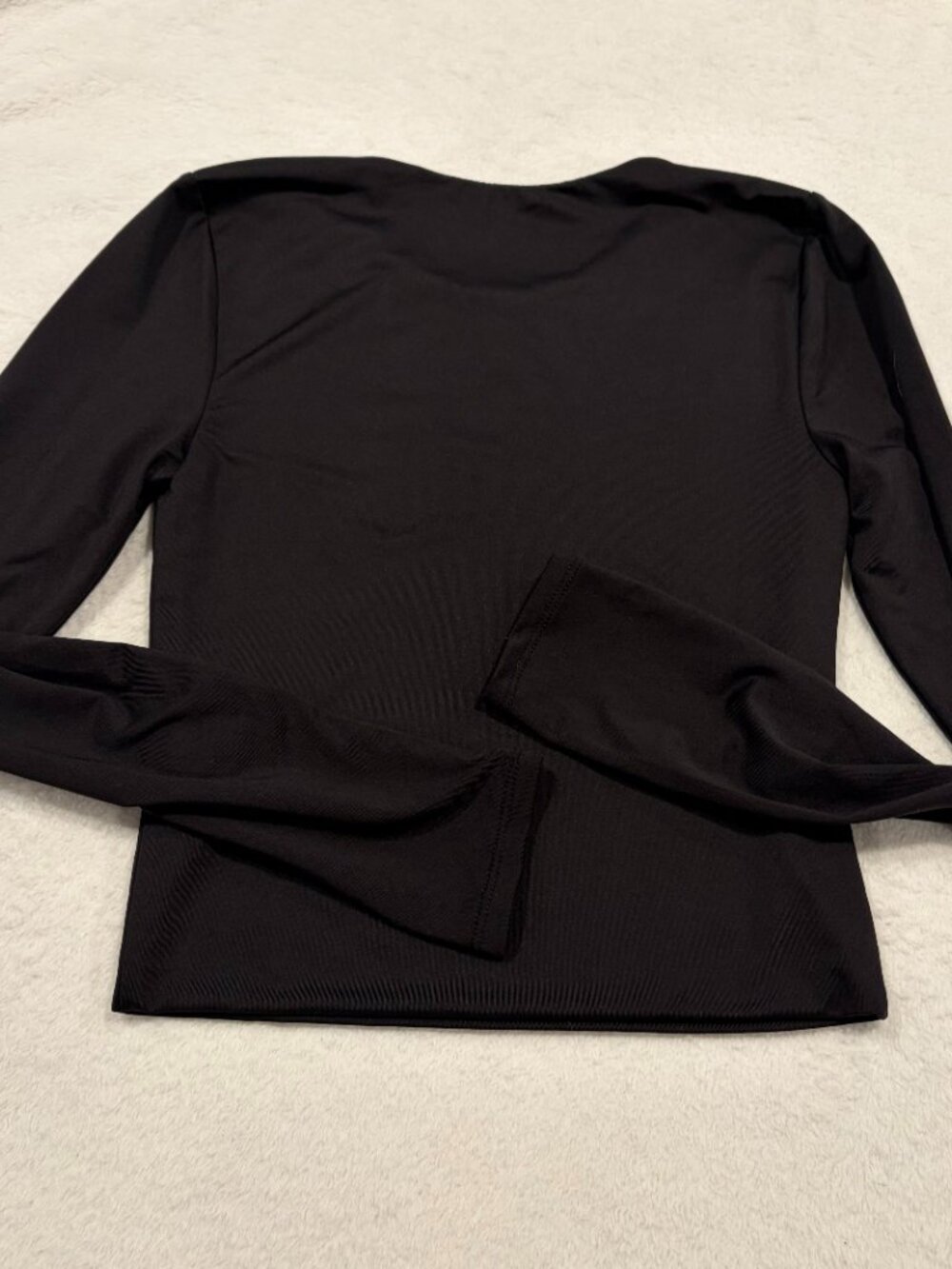 Cropped SWS Contour black long sleeved fitted top, S - Picture 7 of 7